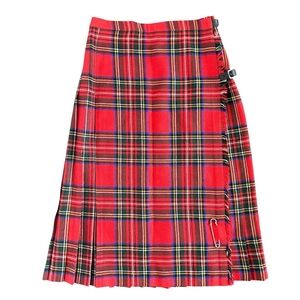 Vintage Red Tartan Kilt Skirt – Jedburgh Kiltmakers Scotland – Small